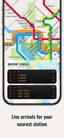 DC Metro ETA Screenshot 1 of 6