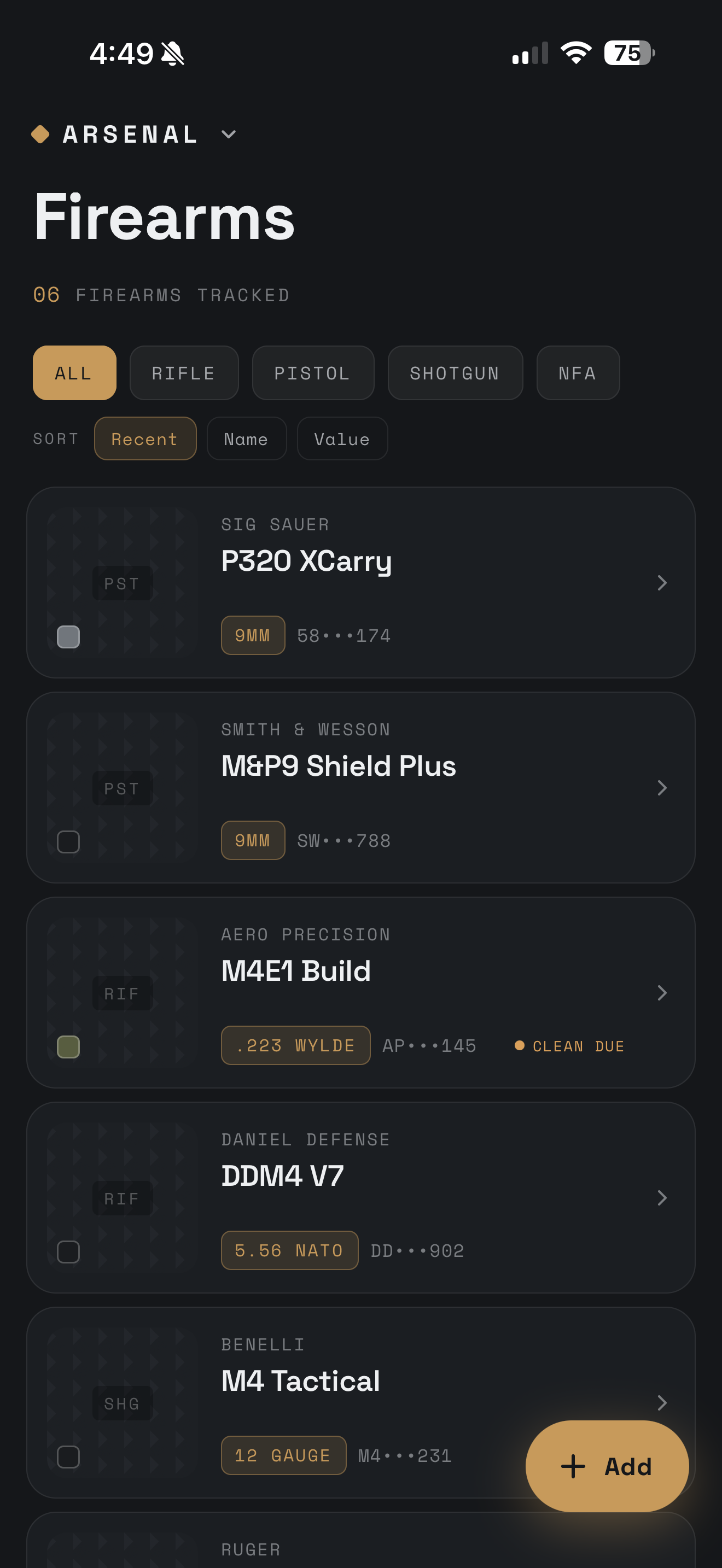 Arsenal - Firearm Tracker screenshot 3