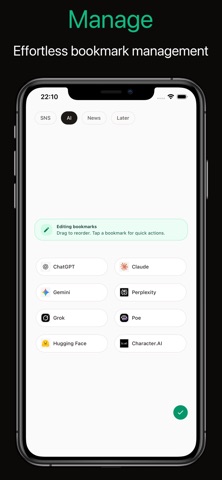 Nori: Bookmark Manager screenshot