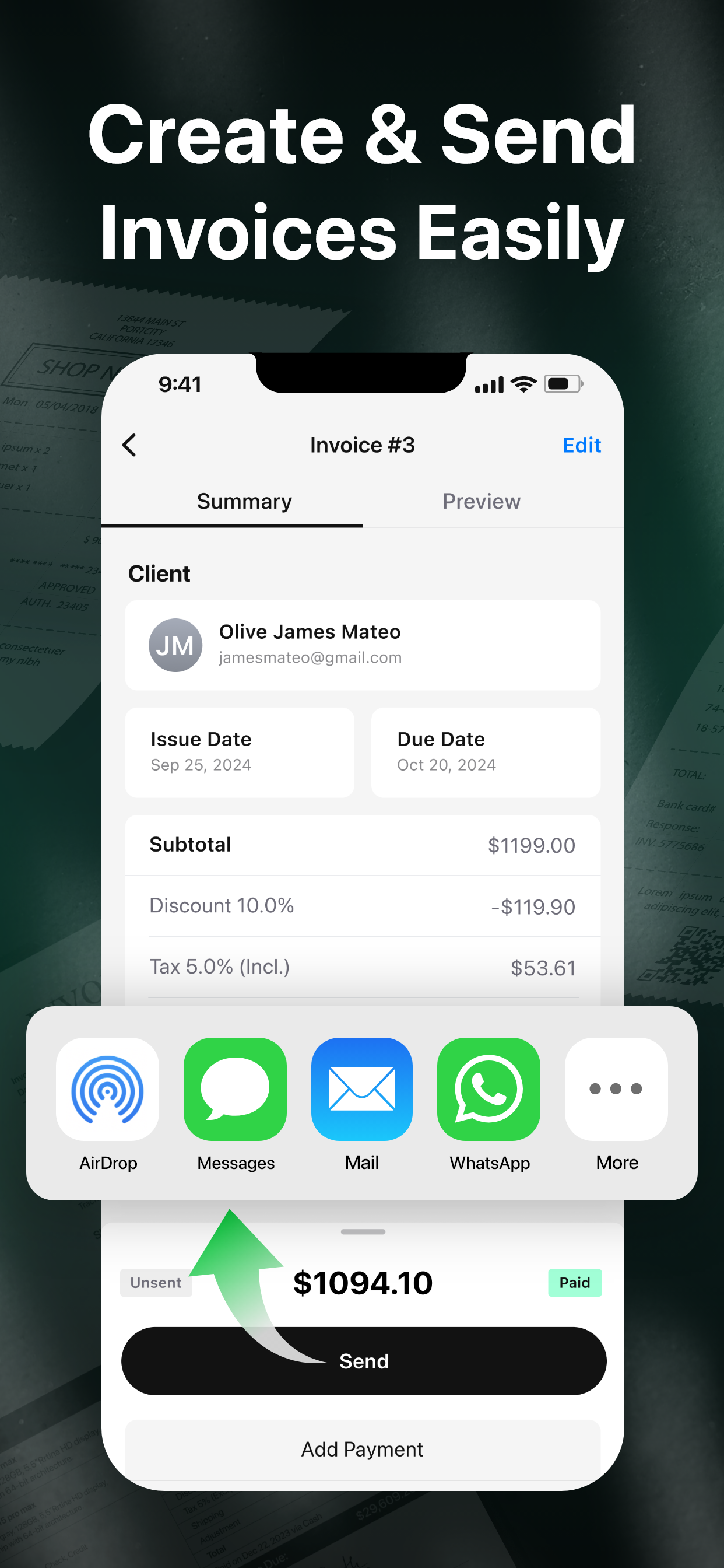 Quick Invoice Maker - Billing screenshot 3