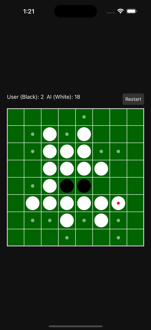Screenshot #1 pour Othello Battle with AI