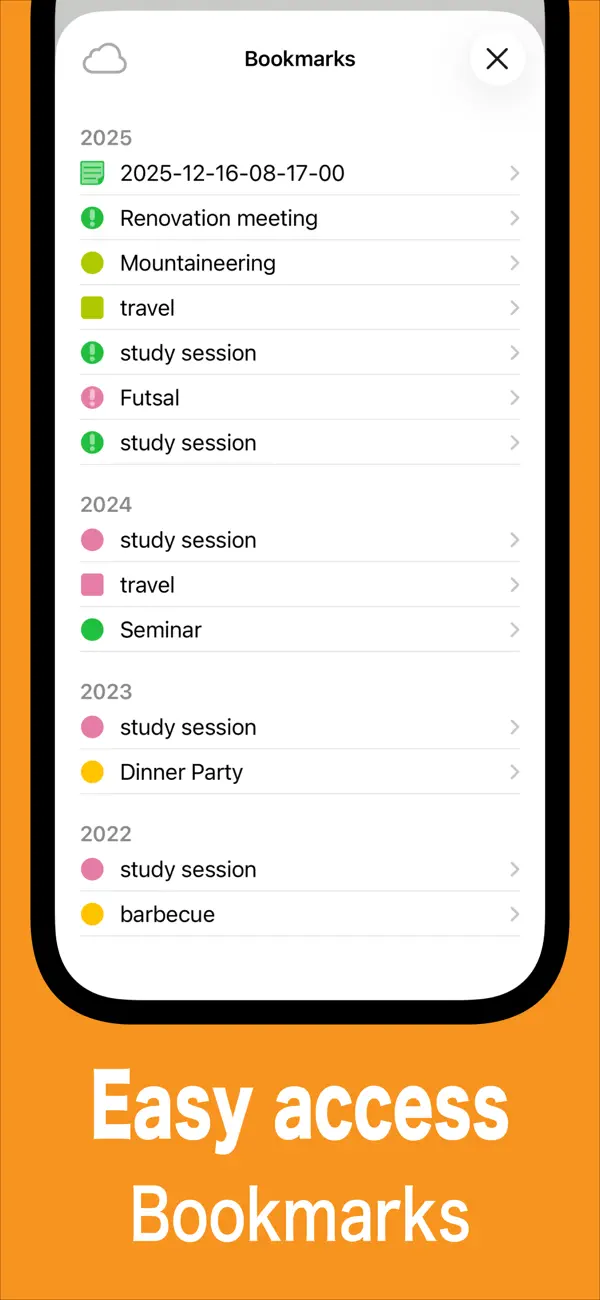 #6. ScheduleNote - Simple Calendar (iOS) Ved: osamu