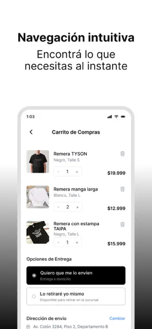 Remeras Básicas screenshot 2