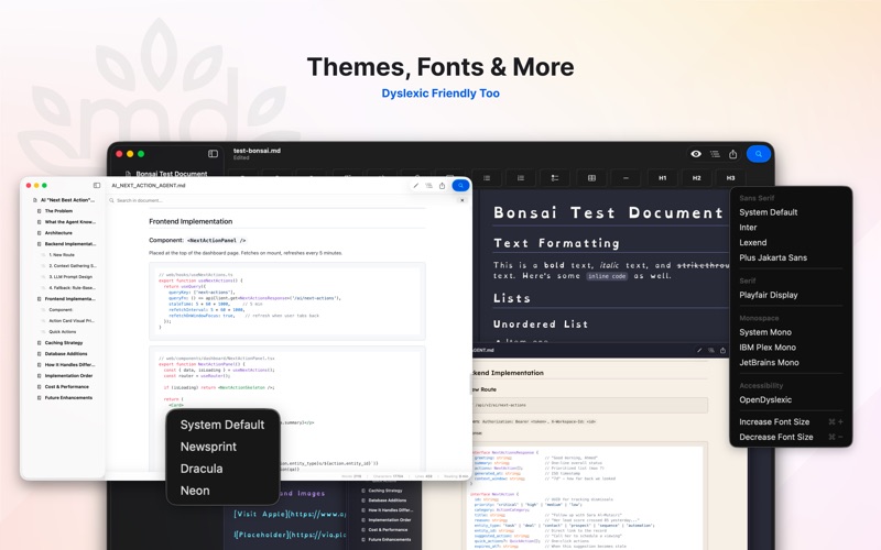 Bonsai MD screenshot