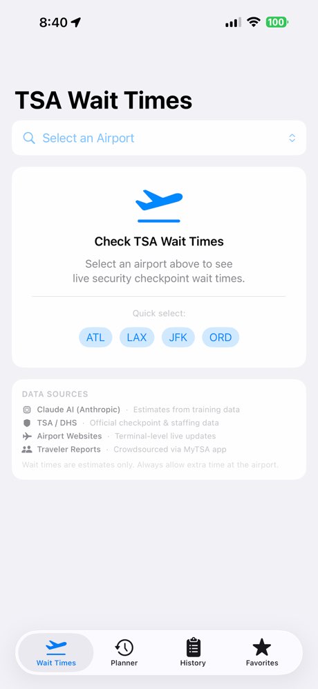 TSA Wait Times screenshot 5