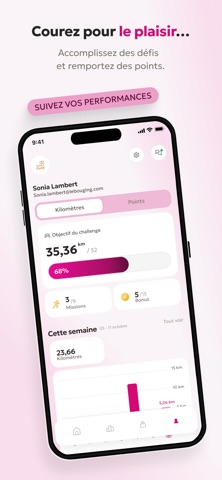 Challenge Octobre Rose iPhone screenshot 2