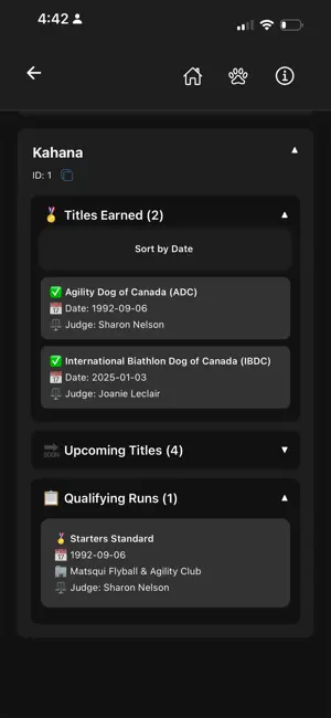 Dog Sports Title Tracker screenshot 3