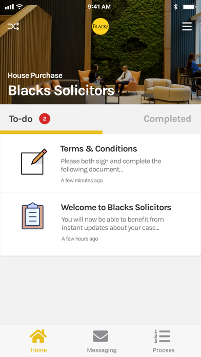 Blacks Solicitors Screenshot