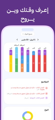 زبيب : رفيق السادس الإعدادي iPhone screenshot