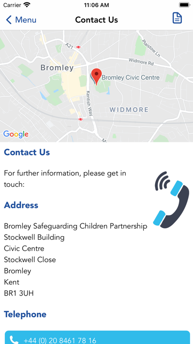Bromley PFA Screenshot