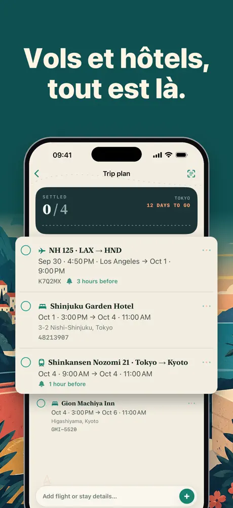 Planificateur voyage BeforeGo — capture d'écran 3