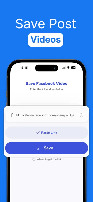 FSaver : Facebook Video Saver screenshot 1 of 3
