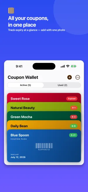 Coupon Wallet: Barcode Keeper screenshot 1