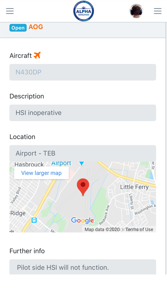 #6. Alpha Wingman Mobile (iOS) Av: MRO Insider