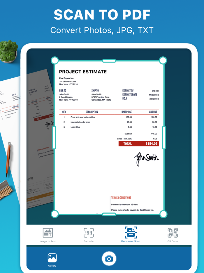 ScannerHub QR  Document scan