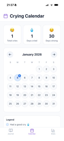 Tear Track Journal Screenshot 2 of 4