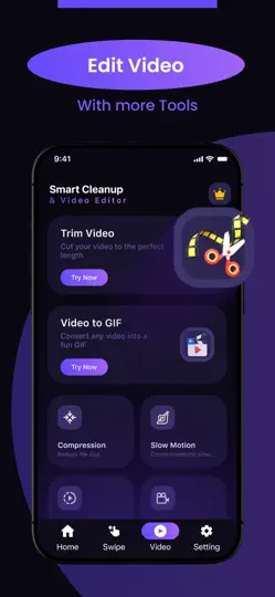 Capture d'écran de Smart Cleanup & Video Editor sur iPhone 2