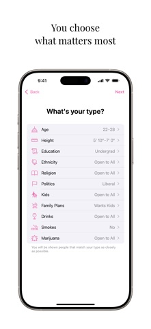 Setup. Long-term Dating App. Screenshot 6 of 6