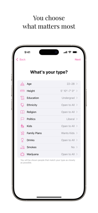 Setup. Long-term Dating App. Screenshot 6 of 6