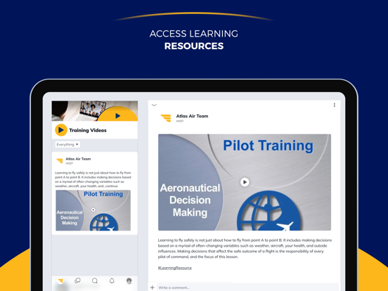 Atlas Cadet Academy iPad screenshot 4 - Social Networking app