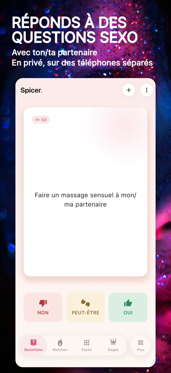 Screenshot #1 pour Spicer - Idées Sexe Couples