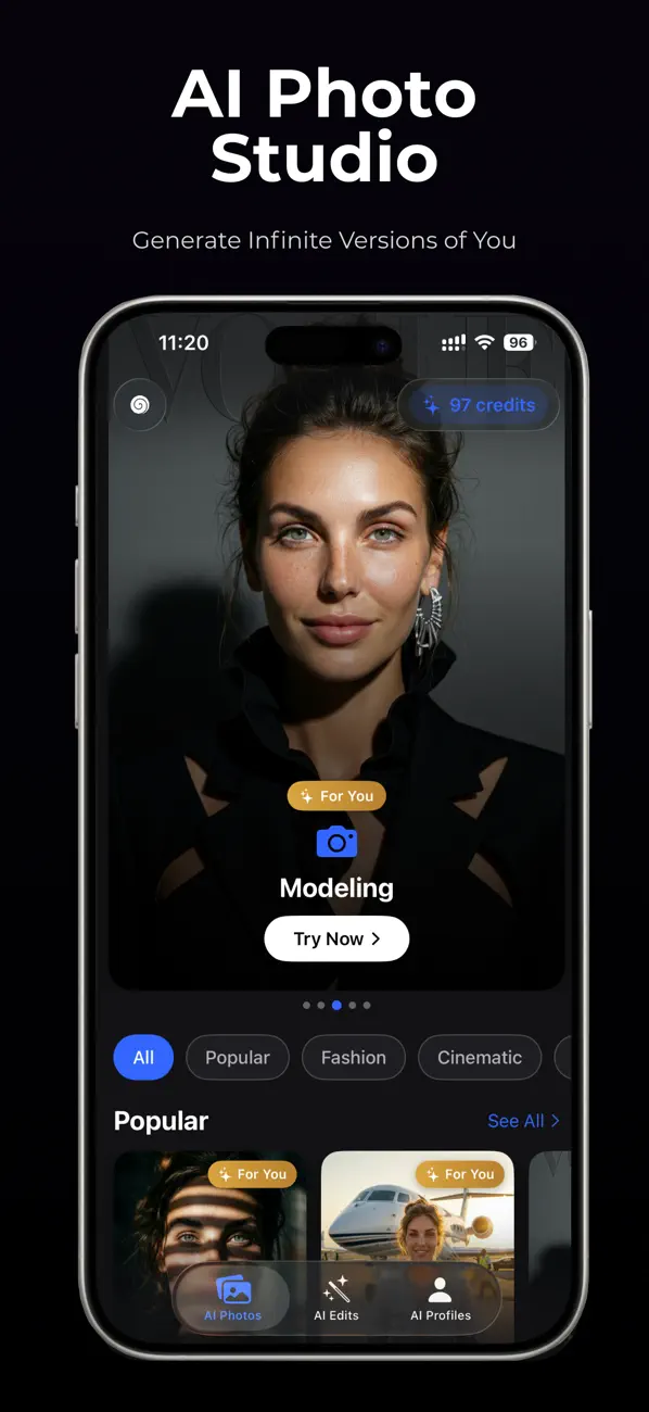 Screenshot #1 pour AI Photo Studio: Gusto