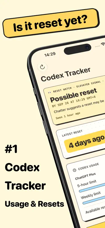 Codex Tracker - Reinicio y uso screenshot 1 of 5
