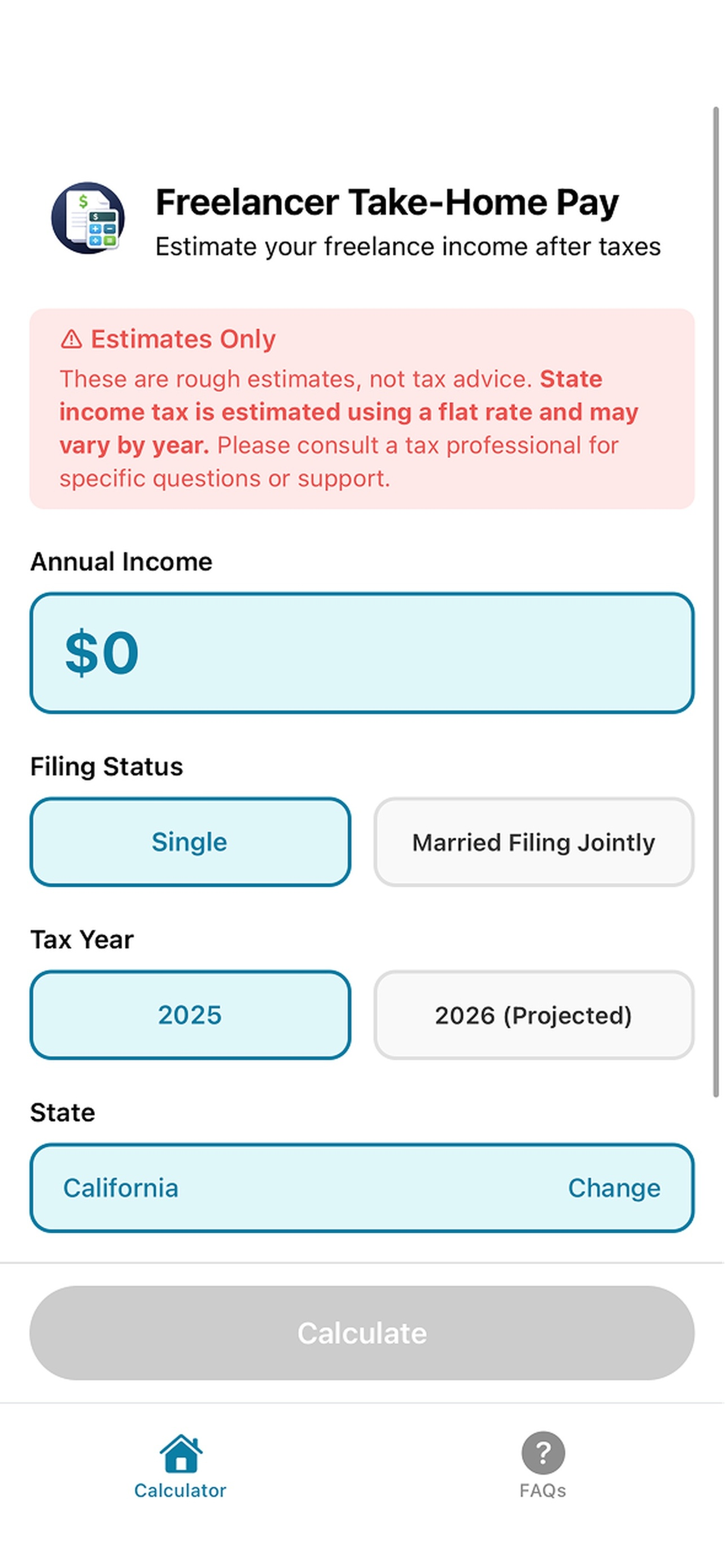 Freelancer Take-Home Pay