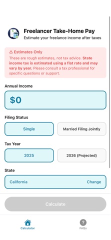 Freelancer Take-Home Pay screenshot
