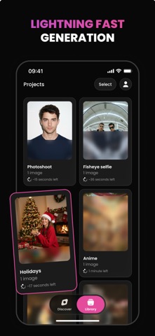 Vyra: AI Photo & Art Generator iPhone screenshot