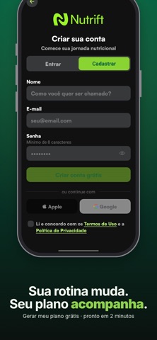 Nutrift: Plano Alimentar Dieta Screenshot 8 of 8