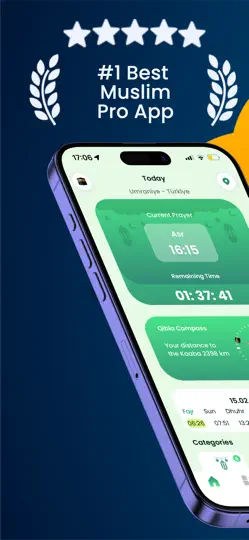 Diyanet Namaz Vakti Muslim AI iPhone Ekran Görüntüsü 2