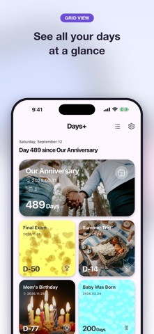 Days+ Countdown & Day Counter Screenshot 1 of 8