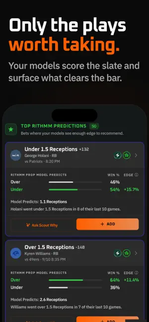 Rithmm: AI Sports Predictions screenshot 2