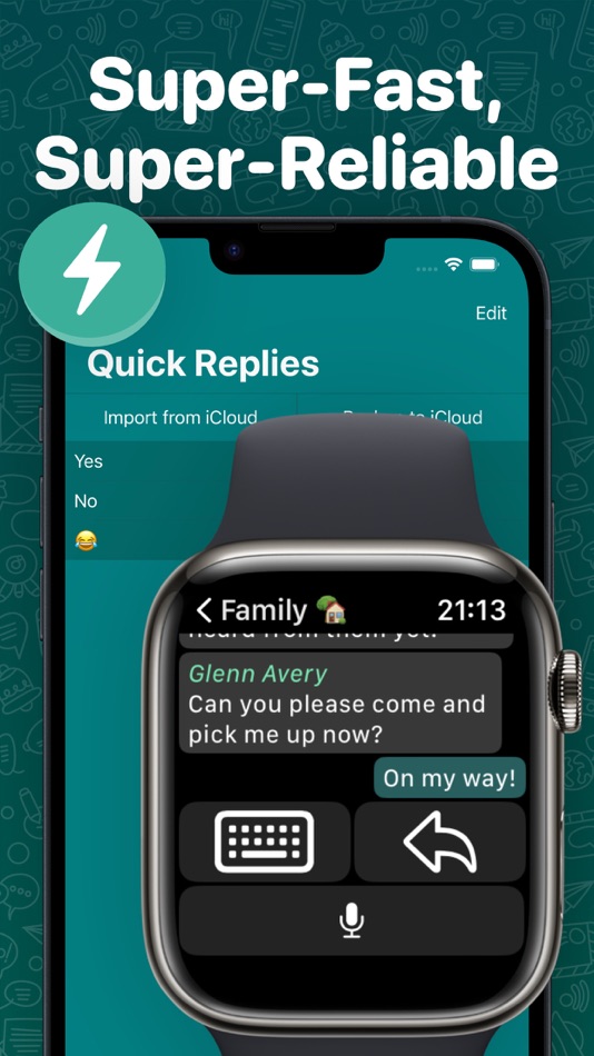 #6. WatchChat 2: Chat on Watch (iOS) Przez: XAN Software GmbH & Co. KG