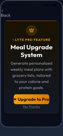 Lyte AI Workout Planner screenshot
