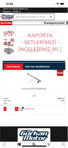 Gürkan Motor B2B iPhone screenshot