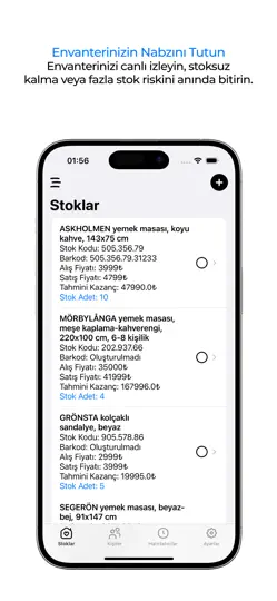 Cuspart: Stok Takibi iPhone Ekran Görüntüsü 1
