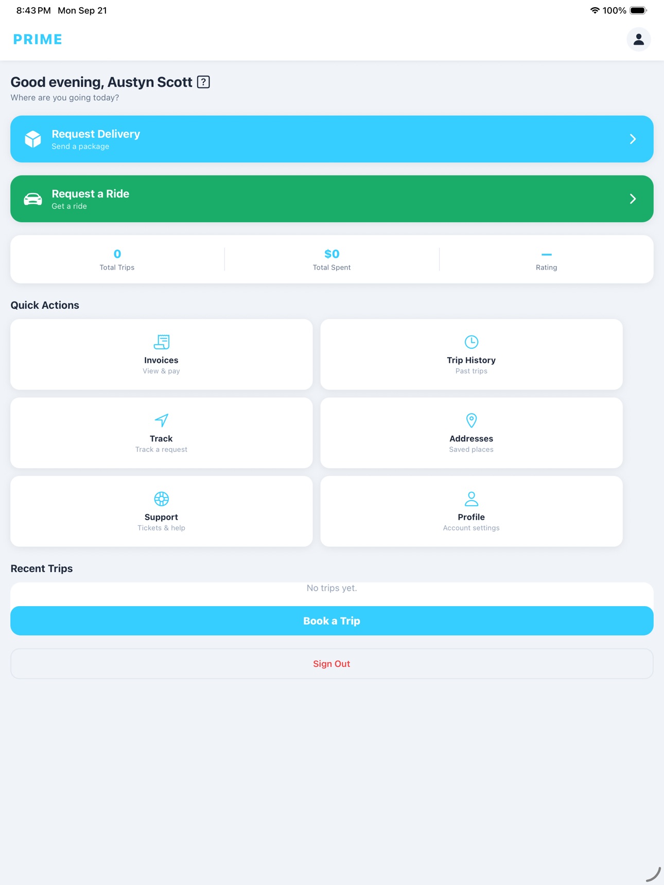 Screenshot 5 of Prime Transit Client
