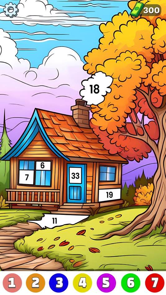 #2. Cozy Home Color By Number Game (iOS) Podle: Mushood Munir