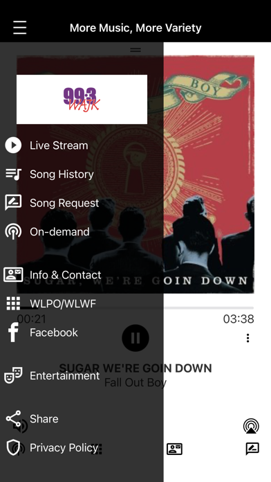 99.3 WAJK iPhone screenshot 2 - Entertainment app