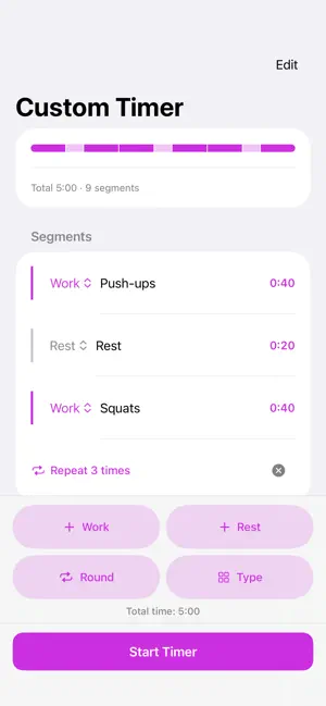 Workouts Timer screenshot 3