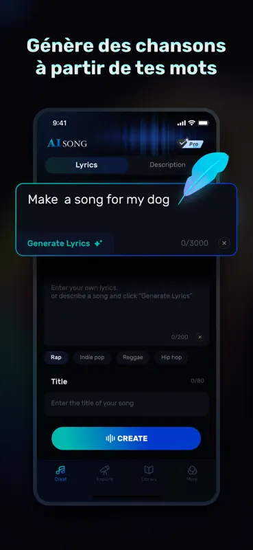 AI Song: IA Musique Créateur screenshot 2 of 7