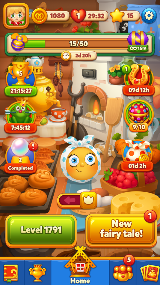 #5. Hoby Tales: Match-3 (iOS) Bởi: Matrix4Games