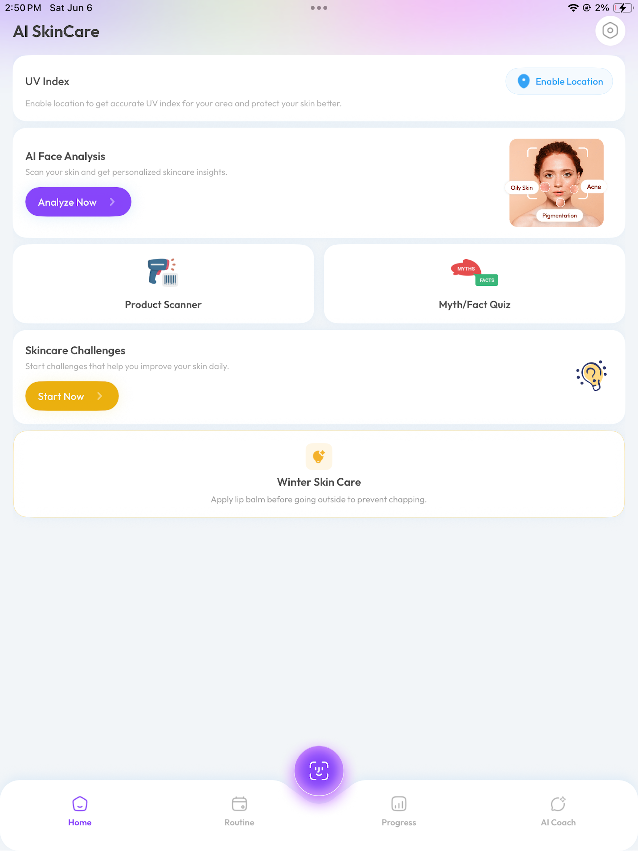SkinCare AI: Routine & Tracker