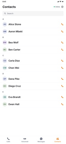 UnlimCall iPhone screenshot