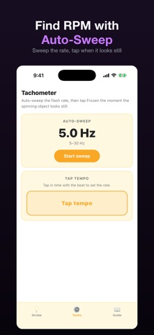 Stroboscope: 300Hz + Presets iPhone screenshot