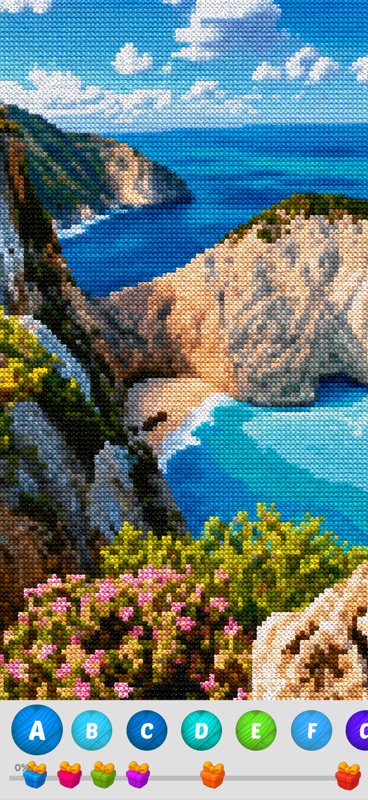 Cross Stitch Coloring Art screenshot 5