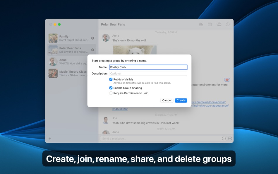 #5. Unite - GroupMe app (macOS) 来自: Furnace Creek Software LLC