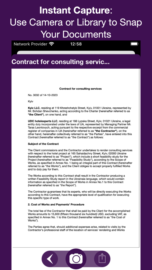 #1. Contract (iOS) By: Vlad UMRYKHIN
